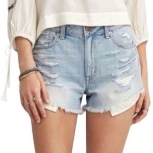 American Eagle Hi-Rise Shortie Jean Shorts